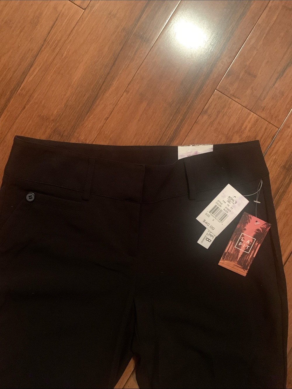 Women's Black Tailored Dress Pants - Picture 9 of 13